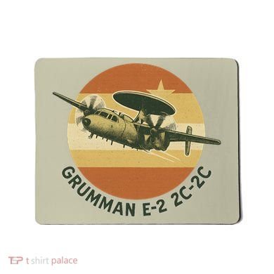 Grumman E-2 Hawkeye Retro Military Aircraft  Mousepad