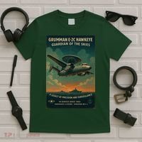 Grumman E-2C Hawkeye Vintage Naval Surveillance Legend  T-Shirt thumb 5