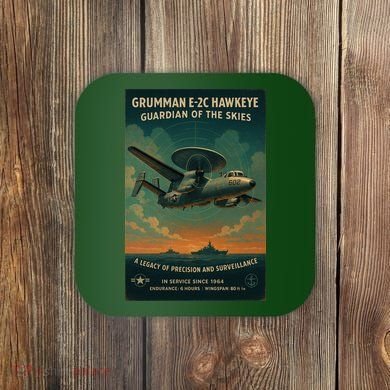 Grumman E-2C Hawkeye Vintage Naval Surveillance Legend  Coaster