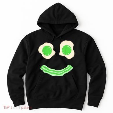 Green Eggs Ham Smile Face St Patrick's Day Hoodie