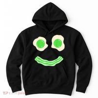 Green Eggs Ham Smile Face St Patrick's Day Hoodie thumb 0