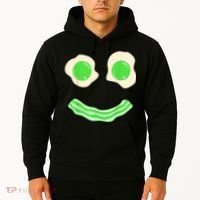 Green Eggs Ham Smile Face St Patrick's Day Hoodie thumb 2