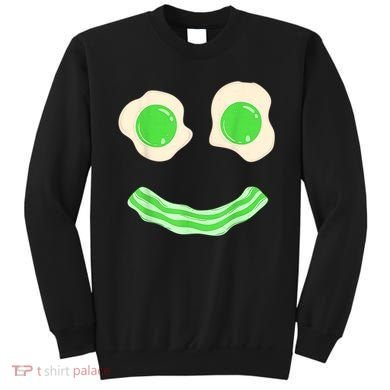 Green Eggs Ham Smile Face St Patrick's Day Sweatshirt