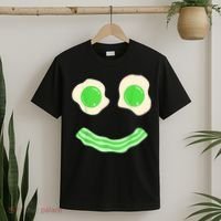 Green Eggs Ham Smile Face St Patrick's Day T-Shirt thumb 2
