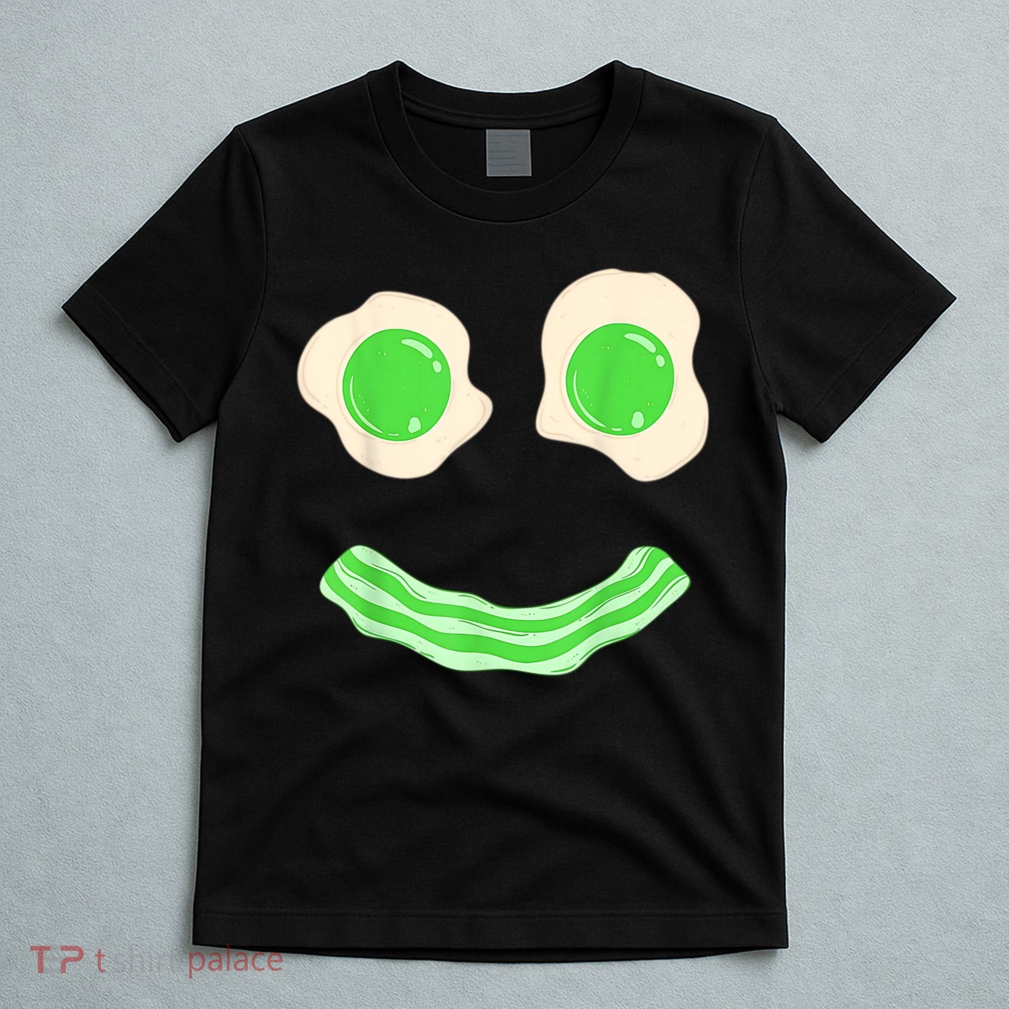 Green Eggs Ham Smile Face St Patrick's Day T-Shirt