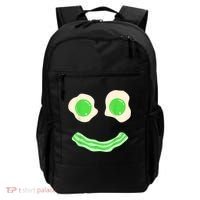 Green Eggs Ham Smile Face St Patrick's Day Backpack thumb 0