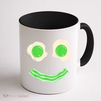 Green Eggs Ham Smile Face St Patrick's Day Coffee Mug thumb 1