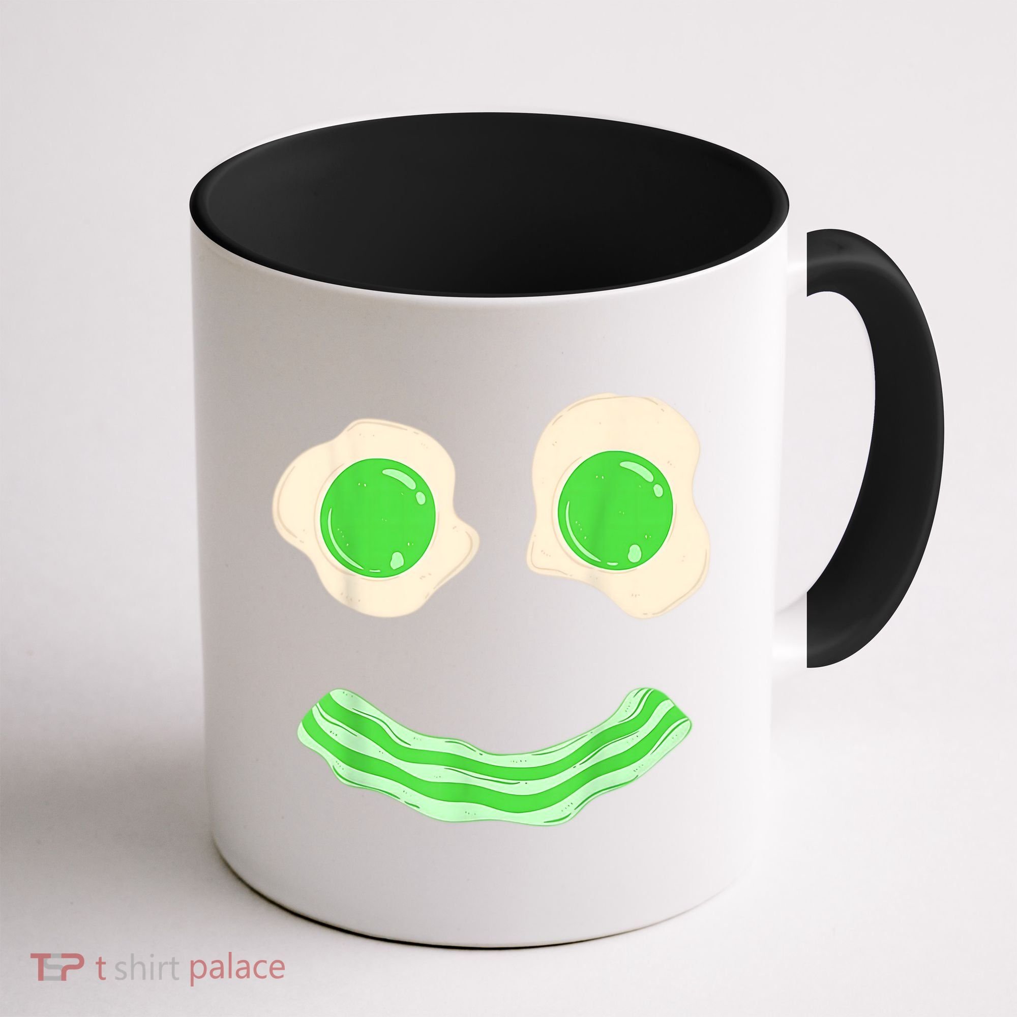 Green Eggs Ham Smile Face St Patrick's Day Coffee Mug