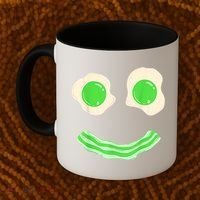 Green Eggs Ham Smile Face St Patrick's Day Coffee Mug thumb 2