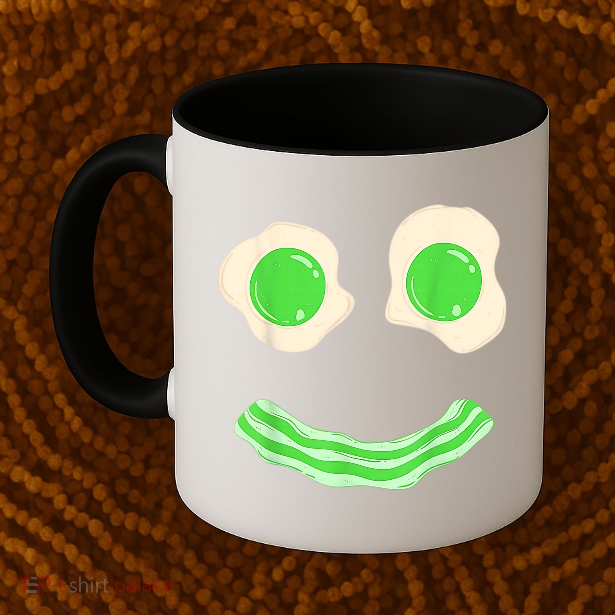 Green Eggs Ham Smile Face St Patrick's Day Coffee Mug