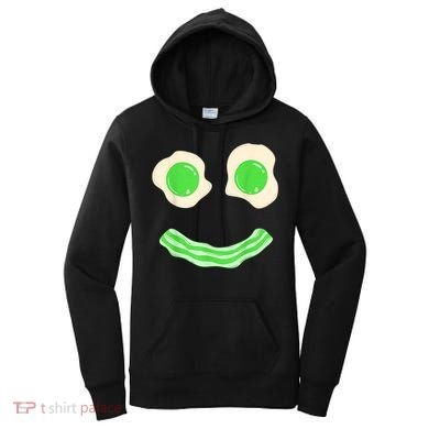 Green Eggs Ham Smile Face St Patrick's Day Women's Hoodie