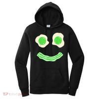 Green Eggs Ham Smile Face St Patrick's Day Women's Hoodie thumb 0