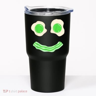 Green Eggs Ham Smile Face St Patrick's Day Tumbler