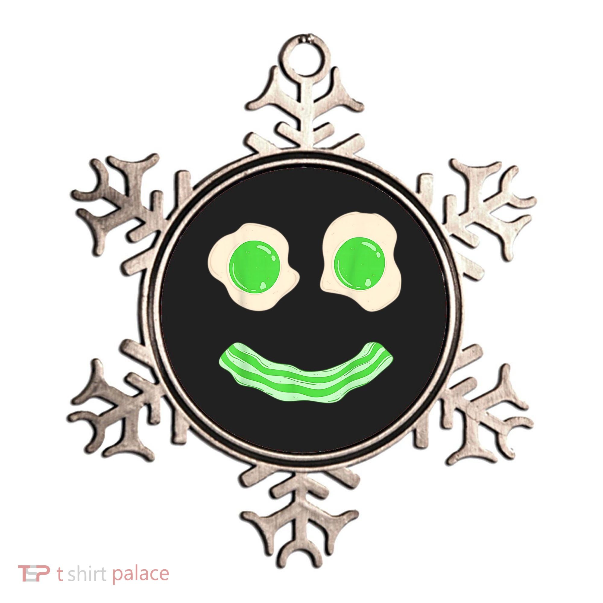 Green Eggs Ham Smile Face St Patrick's Day Ornament