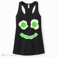Green Eggs Ham Smile Face St Patrick's Day Women's Tank Top thumb 0