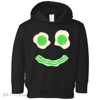 Green Eggs Ham Smile Face St Patrick's Day Toddler Hoodie thumb 0