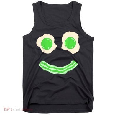 Green Eggs Ham Smile Face St Patrick's Day Tank Top