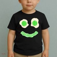 Green Eggs Ham Smile Face St Patrick's Day Toddler T-Shirt thumb 2