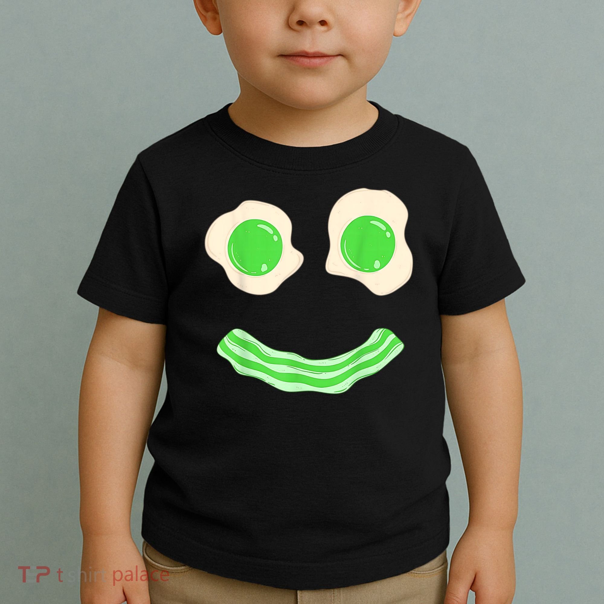 Green Eggs Ham Smile Face St Patrick's Day Toddler T-Shirt
