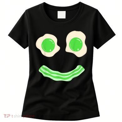 Green Eggs Ham Smile Face St Patrick's Day Women's T-Shirt
