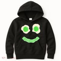 Green Eggs Ham Smile Face St Patrick's Day Kids Hoodie thumb 0
