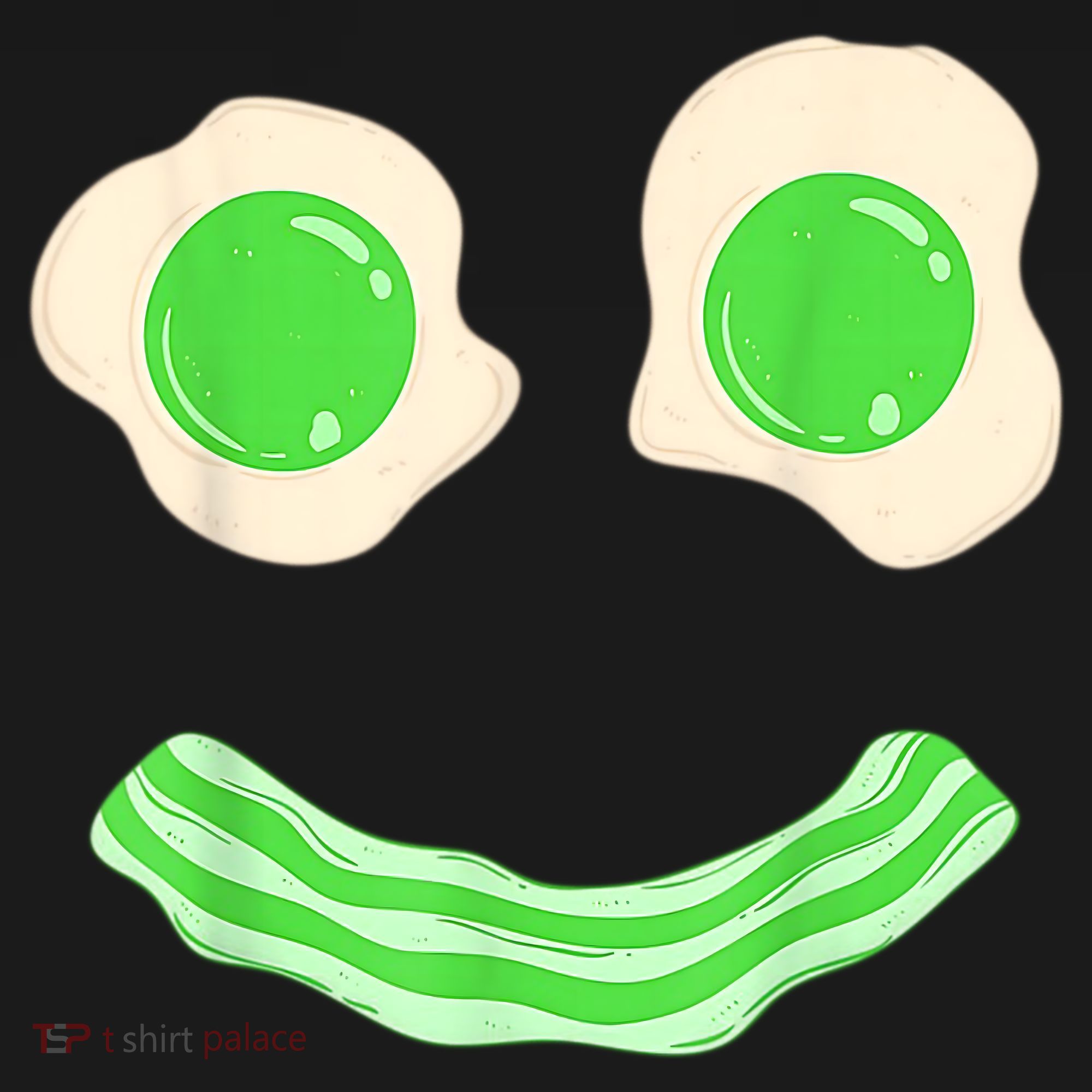 Green Eggs Ham Smile Face St Patrick's Day Kids T-Shirt