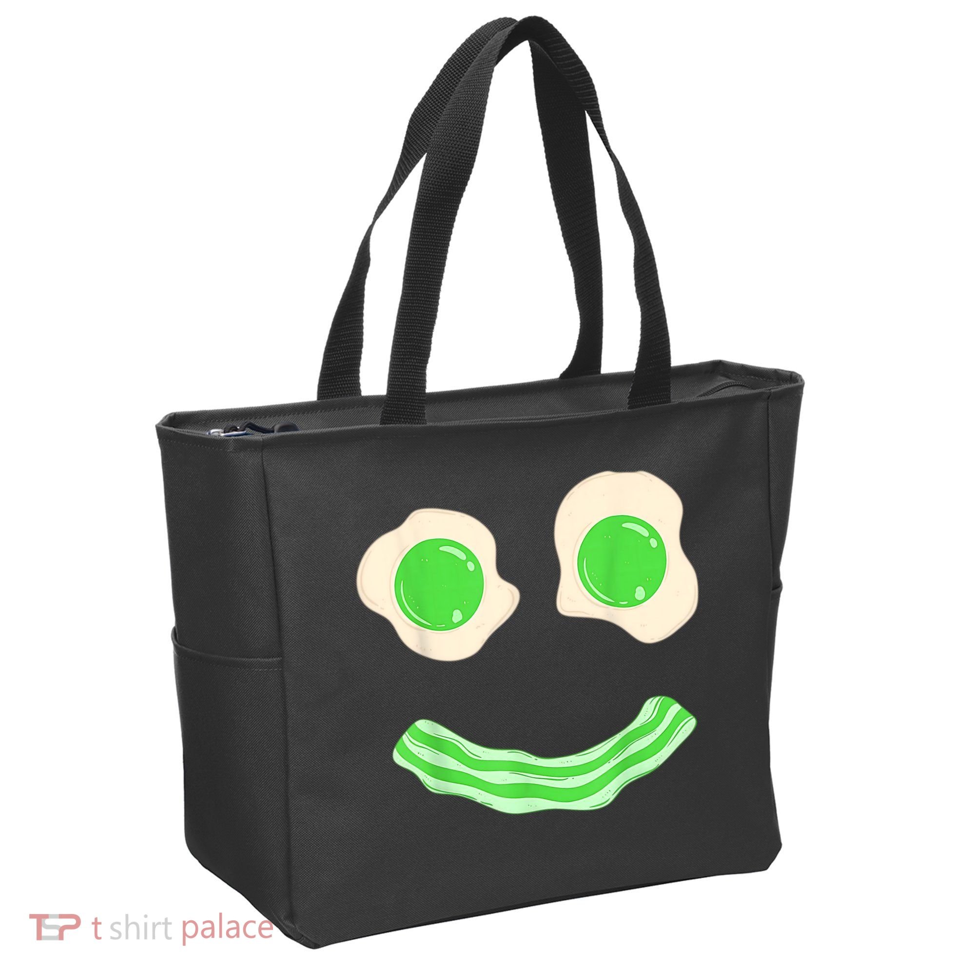 Green Eggs Ham Smile Face St Patrick's Day Tote Bag