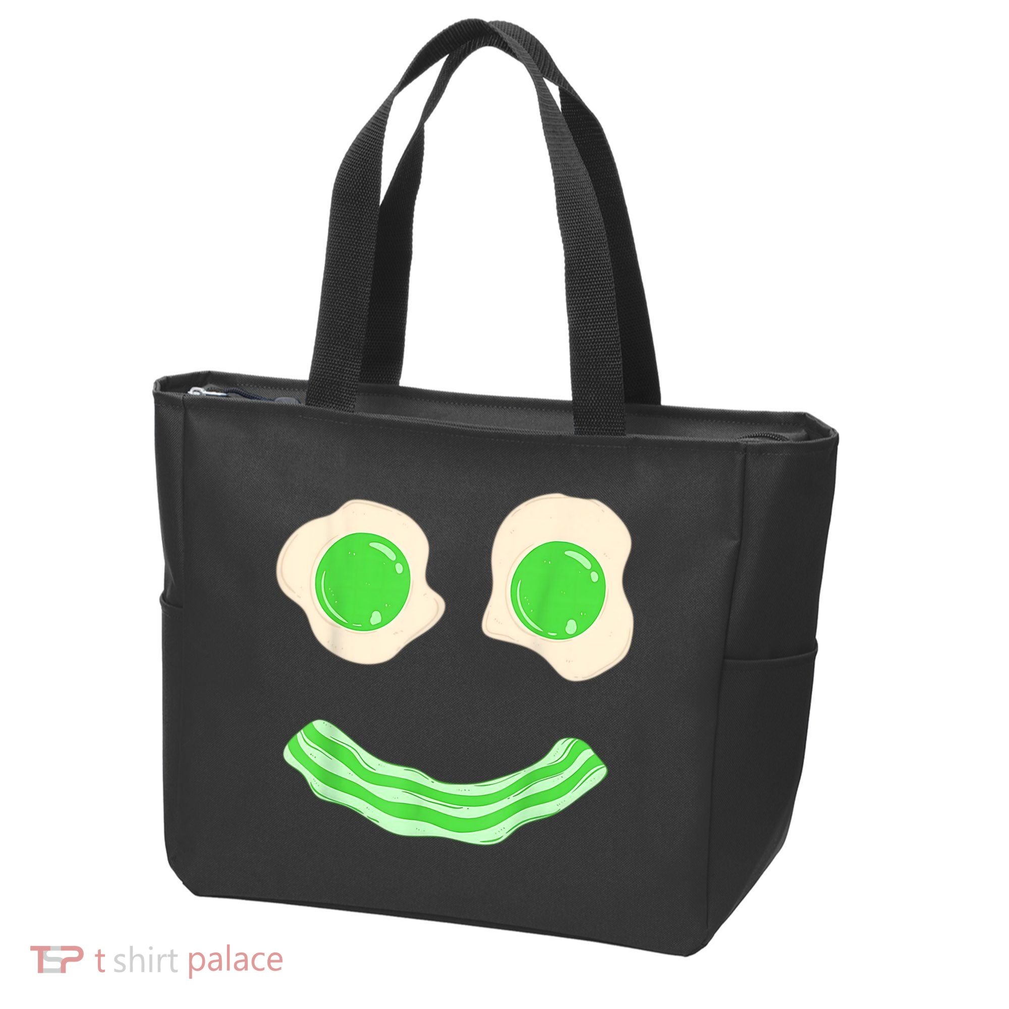 Green Eggs Ham Smile Face St Patrick's Day Tote Bag