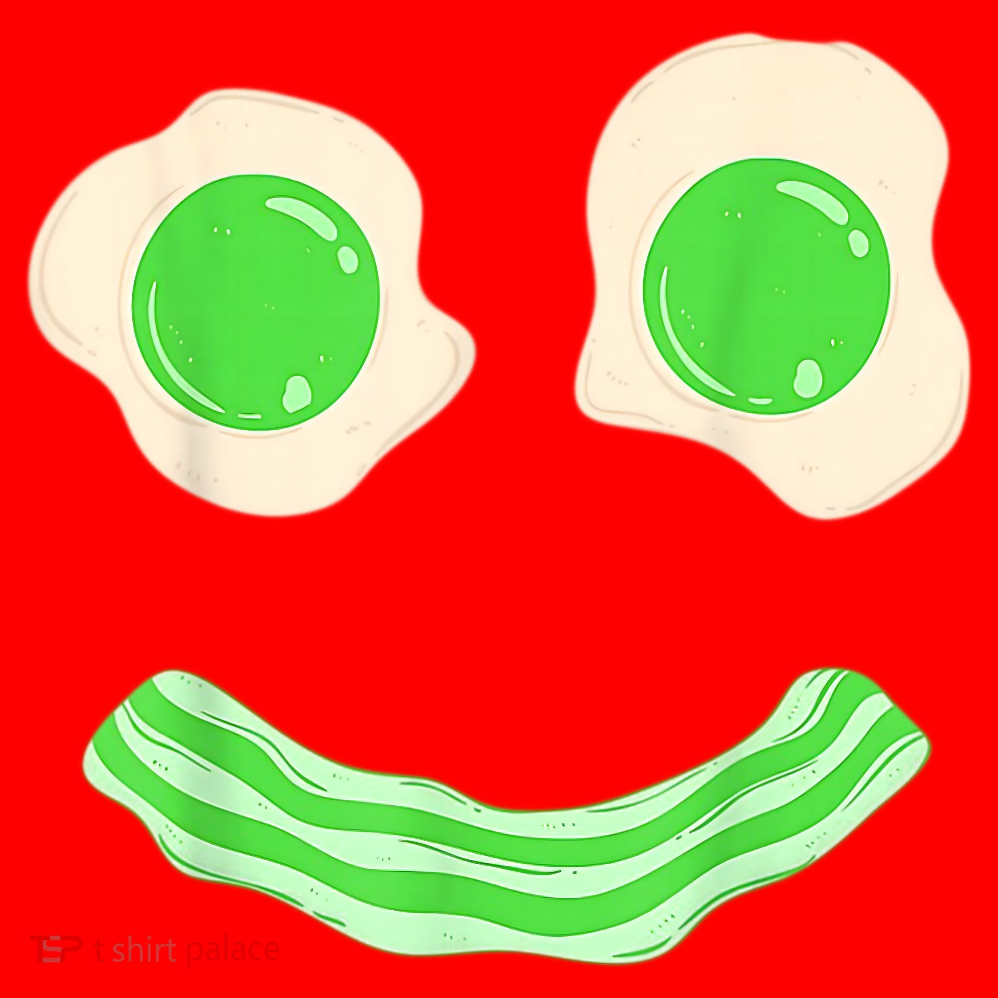 Green Eggs Ham Smile Face St Patrick's Day Santa Hat