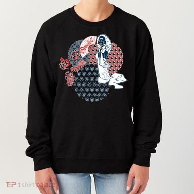 Geisha Fan Parasol Abstract Women's Sweatshirt