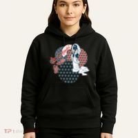 Geisha Fan Parasol Abstract Hoodie thumb 5