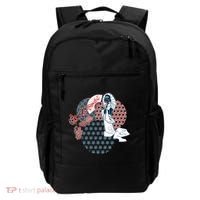 Geisha Fan Parasol Abstract Backpack thumb 0