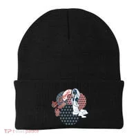 Geisha Fan Parasol Abstract Beanie thumb 0