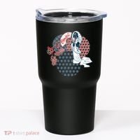 Geisha Fan Parasol Abstract Tumbler thumb 0