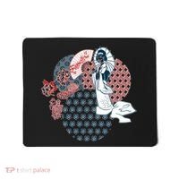 Geisha Fan Parasol Abstract Mousepad thumb 0