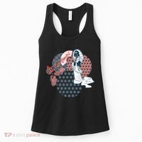 Geisha Fan Parasol Abstract Women's Tank Top thumb 0