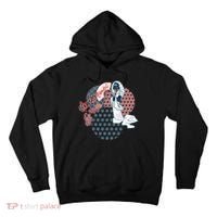 Geisha Fan Parasol Abstract Tall Hoodie thumb 0