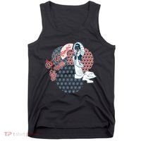 Geisha Fan Parasol Abstract Tank Top thumb 0
