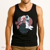 Geisha Fan Parasol Abstract Tank Top thumb 3