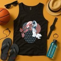 Geisha Fan Parasol Abstract Tank Top thumb 4