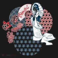 Geisha Fan Parasol Abstract Tank Top thumb 6