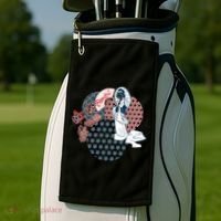 Geisha Fan Parasol Abstract Golf Towel thumb 2