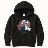 Geisha Fan Parasol Abstract Kids Hoodie thumb 0