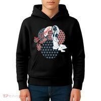 Geisha Fan Parasol Abstract Kids Hoodie thumb 4