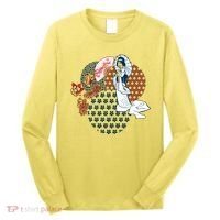 Geisha Fan Parasol Abstract Long Sleeve Shirt thumb 0