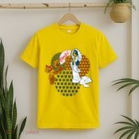 Geisha Fan Parasol Abstract T-Shirt thumb 2