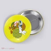Geisha Fan Parasol Abstract Button thumb 0