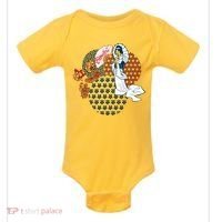 Geisha Fan Parasol Abstract Baby Bodysuit thumb 0