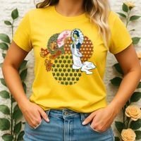 Geisha Fan Parasol Abstract Women's T-Shirt thumb 2