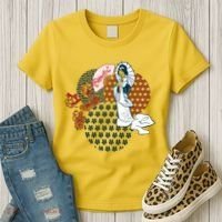 Geisha Fan Parasol Abstract Women's T-Shirt thumb 3